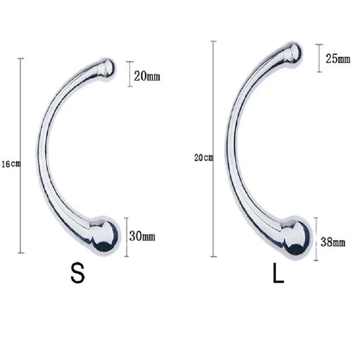 Elegant Steel Ended Stainless Anal 5858 Double Hook 0301